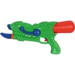 Pistolet do Śmiguś-Dyngus o Długości 40 cm w Kolorze Zielonym z Odwróconym Mocowaniem Pojemnika i Innowacyjnym Systemem Tworzenia Ciśnienia