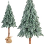 Sztuczna Choinka Polskiego Producenta GOLIAT OLA na Pniu 160 cm Zielono-biała