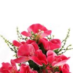 Bukiet 10 Sztucznych Orchidei w Kolorze Różowym, 45 cm - obrazek 2