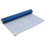 Świecąca organza tiulowa z siateczki niebieska