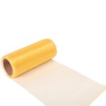 Organza żółta na szpuli