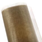Beżowa Organza do Dekoracji i Kompozycji Florystycznych - 12 cm x 9 m - obrazek 2