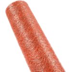 Organza Brokatowa na Dekoracje i Kompozycje Kwiatowe, Pomarańczowa, 50 cm x 10 m - obrazek 3