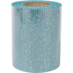 Turkusowa Organza Dekoracyjna na Szpuli, Szerokość 8 cm, Długość 10 m - obrazek 2