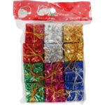 Paczuszki prezentowe na choinkę zawieszki świąteczne Zestaw 12 sztuk - obrazek 2