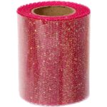 Różowa Organza Dekoracyjna na Szpuli, Szerokość 8 cm, Długość 10 m - obrazek 2