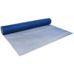 Świecąca organza tiulowa z siateczki niebieska