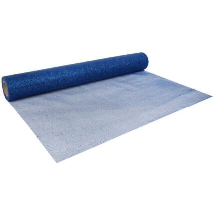 Świecąca organza tiulowa z siateczki niebieska