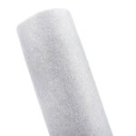 Świecąca organza tiulowa z siateczki srebrna - obrazek 3