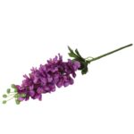 Ostróżka Fioletowa - Sztuczna Gałązka Kwiatów, 80 cm - obrazek 3