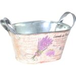 Owalna Osłonka Ocynkowana z Motywem Kwiatowym