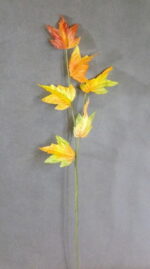 Gałązka jesiennych liści - Pomarańczowy, 50cm - obrazek 3