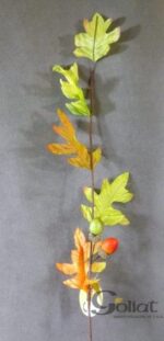 Jesienna gałązka dekoracyjna z żołędziami, 70cm, pomarańczowa - obrazek 2