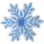 Podświetlana Baterią Dekoracja Świąteczna - Śnieżynka z Przyssawką i Kolorowym LED