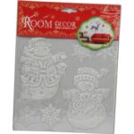 Naklejki na okno dwa bałwany