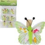 MOTYLKI KLAMERKI FILCOWE 6 SZT 4 CM WIELKANOC WIOSNA