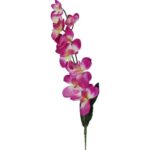 Sztuczny Storczyk Gałązka 67cm w Kolorze Ciemno Fioletowym o Wysokiej Jakości Wyglądu