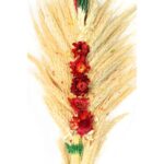 Wielkanocna Palma Ręcznie Robiona z Naturalnych Materiałów, 70cm, Kolor Kremowy - obrazek 2