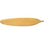 Zestaw 2 Złotych Tacek Drewnianych w Kształcie Liści Bananowca - obrazek 3