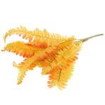 PAPROĆ BUKIET 12 GAŁĄZEK 44 CM KOLOR POMARAŃCZOWY - obrazek 3