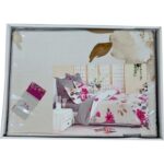 Elegancka Kompozycja Pościeli Satynowej w Odcieniach Różu i Popielu - obrazek 3