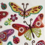 NAKLEJKI SAMOPRZYLEPNE NA OKNO MOTYLKI BROKATOWE - obrazek 2