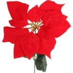 Kwiat pojedynczy Gwiazda Betlejemska Poinsecja 64 cm CZERWONA - obrazek 2