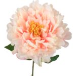 Sztuczna Piwonia w Kolorze Łososiowym o Długości 70 cm - obrazek 2