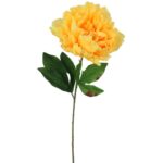 Sztuczna Piwonia w Kolorze Żółtym, Długość 60 cm