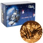 LAMPKI CHOINKOWE 240 LED TYPU RYŹ Z PROGRAMATOREM CIEPŁE BIAŁE