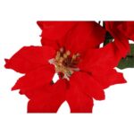 BUKIET 5 SZTUCZNYCH POINSECJI WELUROWYCH Z ZŁOTYMI ŚRODKAMI, WYSOKOŚĆ 52 CM, KOLOR CZERWONY - obrazek 2