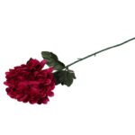 Sztuczna Chryzantema Pojedynczy Kwiat Bordo 50cm - Dekoracja na Wszystkich Świętych - obrazek 2