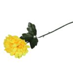 CHRYZANTEMA POJEDYNCZY KWIAT 50 CM ŻÓŁTY - obrazek 2