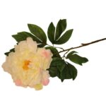 PIWONIA KWIAT SZTUCZNY BIAŁY - obrazek 2