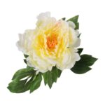 Piwonia Pojedyncza Żółta - Sztuczny Kwiat o Długości 74cm - obrazek 2