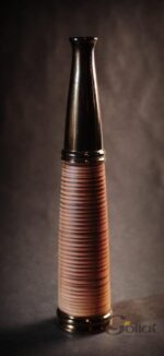 Niska Brązowa Elegancja - Wazon Smukły z kolekcji Duo