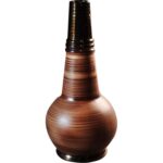 Wazon Brązowy W Kolekcji Trzech Rozmiarów - Średni 16x16x37 cm