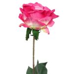 Róża sztuczna z kolcami, ciemna - obrazek 3