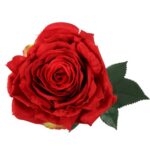 Róża sztuczna z kolcami, czarna - obrazek 2