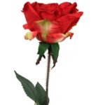 Róża sztuczna z kolcami, czarna - obrazek 3