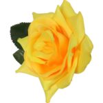 Róża rozwinięta w kolorze żółtym - obrazek 2