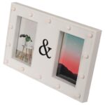 Plastikowa Ramka na Zdjęcia z Oświetleniem LED w Kolorze Białym - obrazek 2