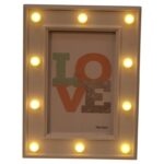 Ramka na Zdjęcia z Oświetleniem LED Białe Elegance 21x15cm