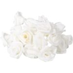 Świąteczny Sznur Ozdobny z Białymi Różami LED o Długości 3m - obrazek 2