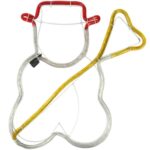 BOŻONARODZENIOWA DEKORACJA Z WĘŻA ŚWIETLNEGO LED- BAŁWAN 35 CM - obrazek 2