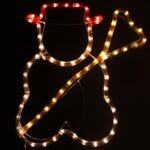 BOŻONARODZENIOWA DEKORACJA Z WĘŻA ŚWIETLNEGO LED- BAŁWAN 35 CM - obrazek 3