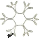 BOŻONARODZENIOWA DEKORACJA Z WĘŻA ŚWIETLNEGO LED- PŁATEK ŚNIEGU SNIEŻYNKA 38 CM - obrazek 2