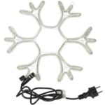 BOŻONARODZENIOWA DEKORACJA Z WĘŻA ŚWIETLNEGO LED- PŁATEK ŚNIEGU SNIEŻYNKA 38 CM