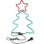 BOŻONARODZENIOWA DEKORACJA Z WĘŻA ŚWIETLNEGO LED- CHOINKA 50 CM