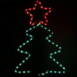 BOŻONARODZENIOWA DEKORACJA Z WĘŻA ŚWIETLNEGO LED- CHOINKA 50 CM - obrazek 3